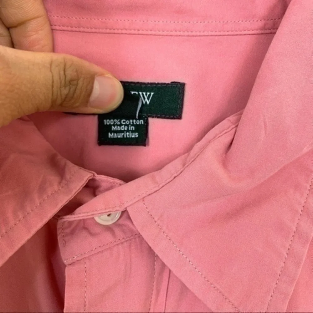 J.Crew Men’s shirt Red casual buttons down sz L